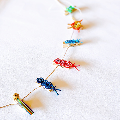 水引五月人形鯉のぼりガーランド 五月人形・こいのぼり tomoemon 通販