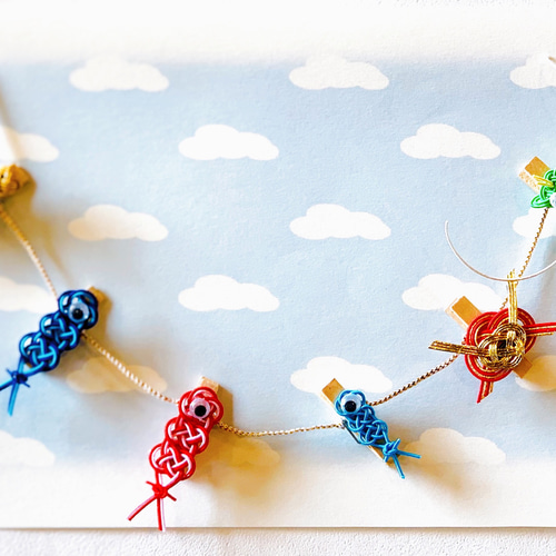 水引五月人形鯉のぼりガーランド 五月人形・こいのぼり tomoemon 通販