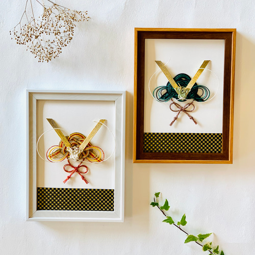 水引兜飾り【黄色威】2L判フレーム 五月人形・こいのぼり tomoemon