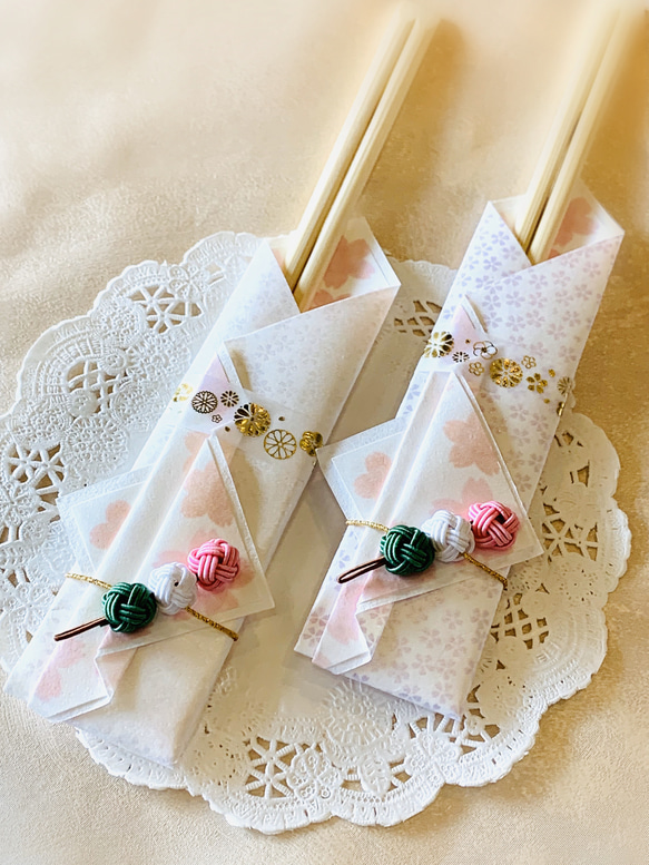 水引お花見団子箸袋2膳セット 箸・箸置き tomoemon 通販 8630518