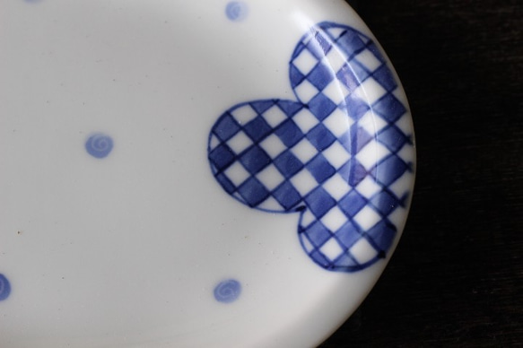 楕円取り皿 市松 5枚目の画像