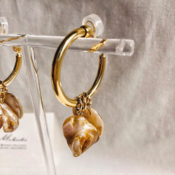 Shell Beads Ring Pierce/Earring 2枚目の画像