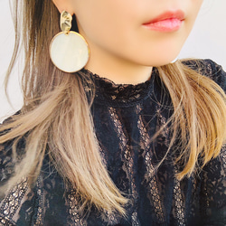 Big Round Shell Pierce/Earring 3枚目の画像