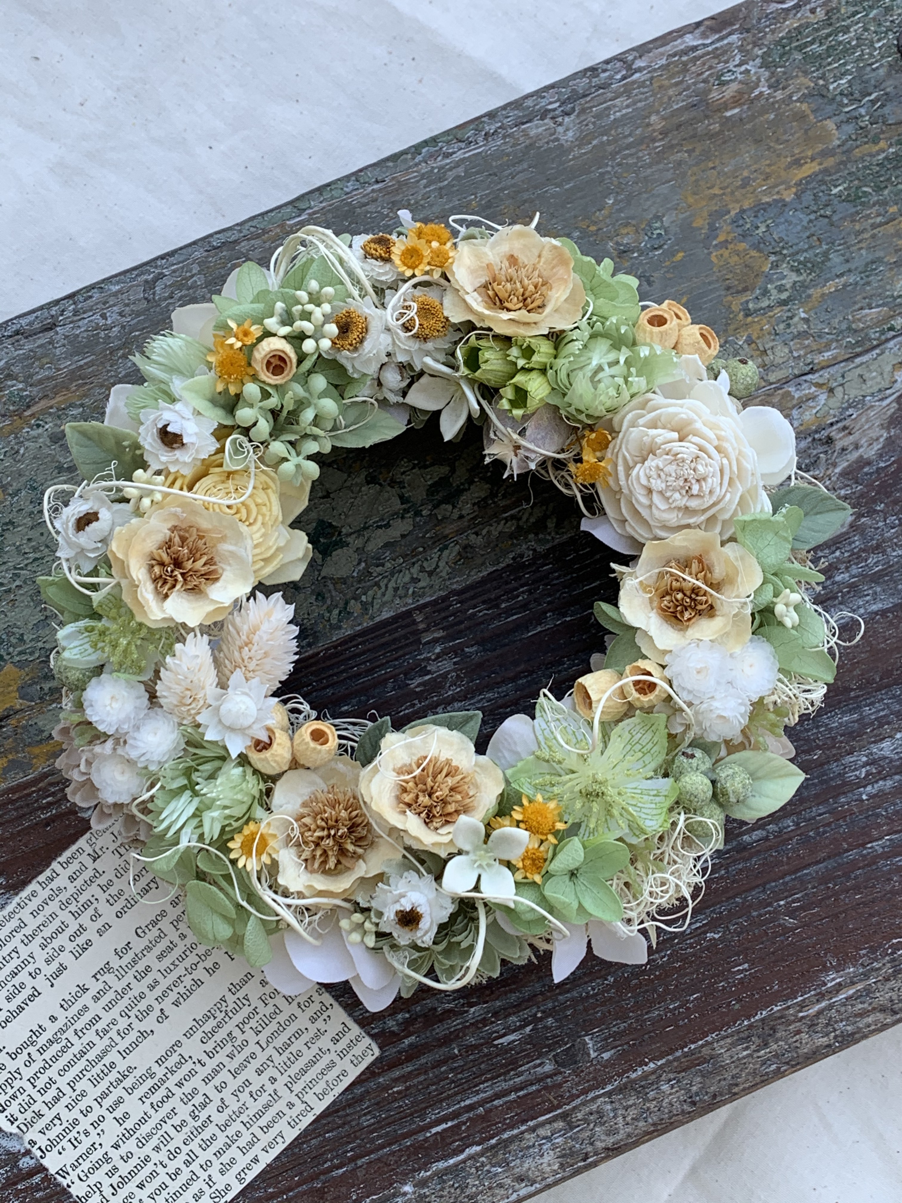 未使用☆春色リース☆グリーン☆C 【公式通販】