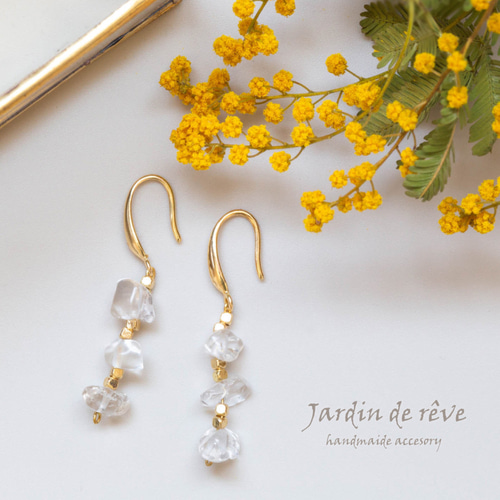 Giselle】さざれ石ビーズ＊ピアス/イヤリング ピアス（フック