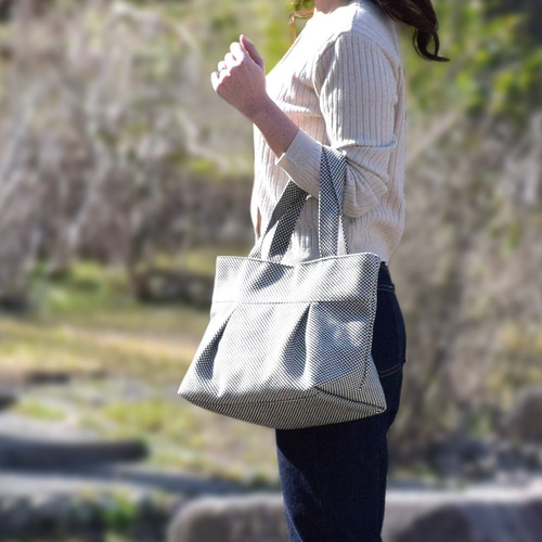 フルールトート 刺子織 三河木綿 トートバッグ トートバッグ sasicco