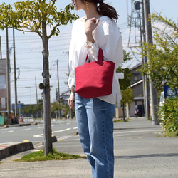 petit tote プティトート　刺子織　刺し子　三河木綿　トートバッグ 1枚目の画像