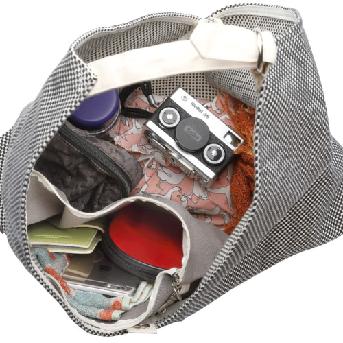 変形あづま袋 一点物 刺子 バック