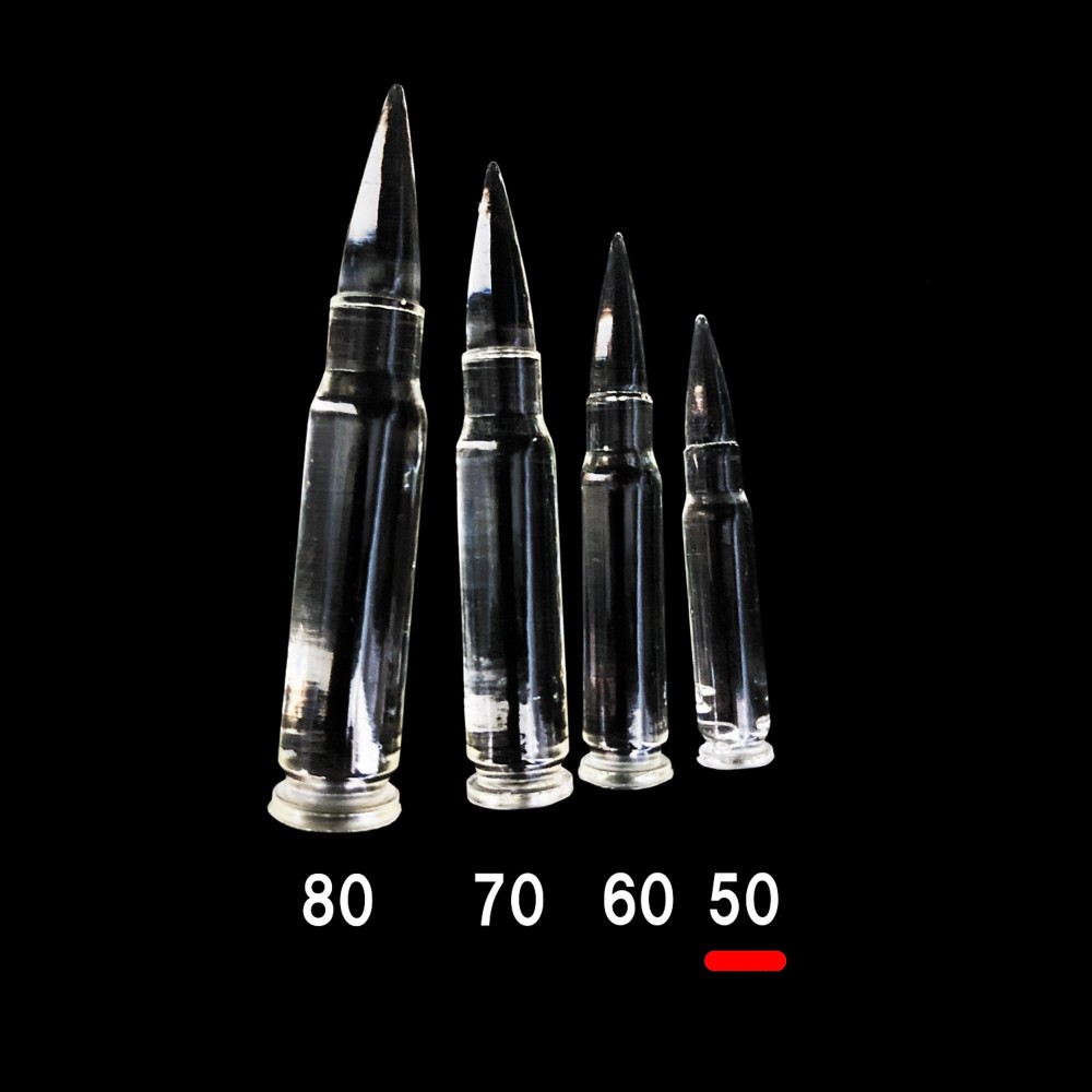 NATO弾モチーフ 50mm レジン用シリコンモールド UVレジン対応 弾丸