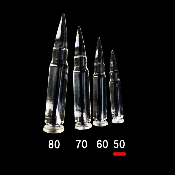 NATO弾モチーフ　50mm　レジン用シリコンモールド　UVレジン対応 　 弾丸モールド 1枚目の画像