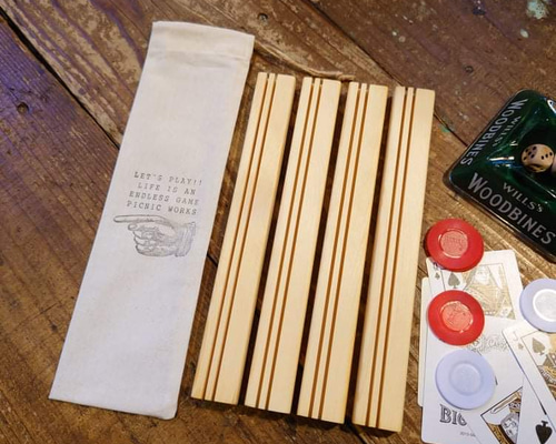 ◉ボードゲーム◉カードゲーム用 カードスタンド （木製1枚板製 収納袋