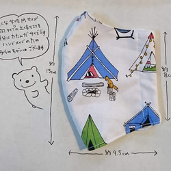 立体マスク ２枚セット Mサイズ キャンプ テント・キャンピングカー 3枚目の画像