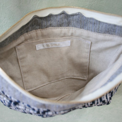 北欧手織りショルダーバッグ（ネイビー） 6枚目の画像