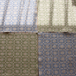 北欧手織りのランチョンマット〜ブルー系 3枚目の画像
