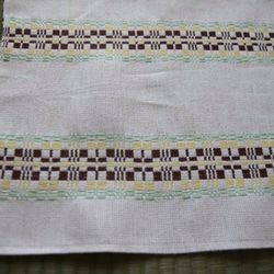 ムンカベルテの手織りランチョンマット（黄緑） 2枚目の画像