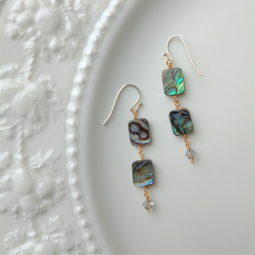 アバロンシェルピアス A173 イヤリング ノンホールピアス ピアス 