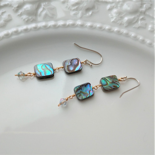 アバロンシェルピアス A173 イヤリング ノンホールピアス ピアス 
