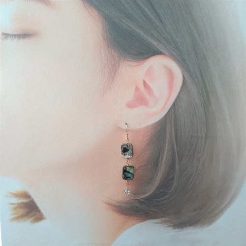 アバロンシェルピアス A173 イヤリング ノンホールピアス ピアス 