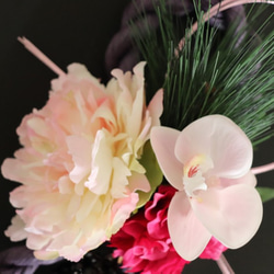 お正月しめ飾り✻華やかなパープルピンク 3枚目の画像