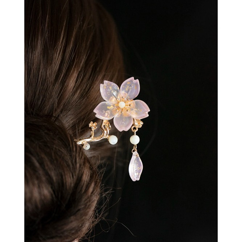 桜 かんざし ヘアアクセサリー 簪 髪飾り かんざし JOS(注文製作 桜 かんざし ヘアアクセサリー 簪 髪飾り かんざし JOS(注文製作
