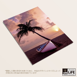-sunset beach- 夕暮れ⋆オーシャン＆ビーチ インテリアポスター【014】 5枚目の画像