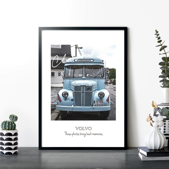 -Classic Bus- VOLVO ボルボ クラシックバス ⋆ヴィークル インテリアポスター【019】 2枚目の画像