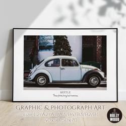 -Volkswagen Beetle- フォルクスワーゲン ビートル⋆ヴィークル インテリアポスター【020】 1枚目の画像