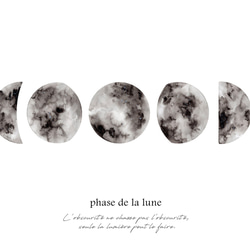 -phase de la lune- 月の満ち欠け⋆ギャラクシー＆スカイ インテリアポスター【136】 6枚目の画像