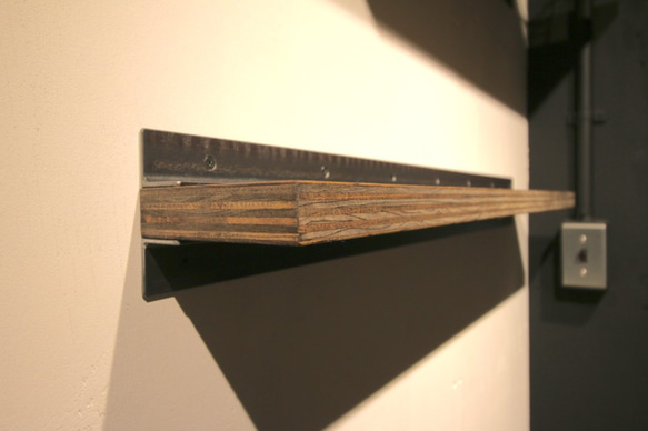 アイアンウォールシェルフ ハウストンＳＲシリーズ 棚板セット[sr3s]セミオーダー 壁固定タイプ 2枚目の画像