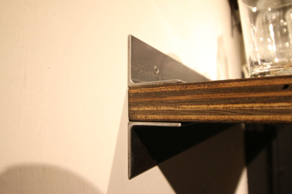 アイアンウォールシェルフ ハウストンＳＲシリーズ 棚板セット[sr3s]セミオーダー 壁固定タイプ 5枚目の画像