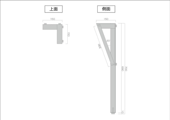 アイアンテーブルレッグ 脚 ハウストンＩＴＬシリーズ [itl2]テーブル脚4本の販売になります。 7枚目の画像