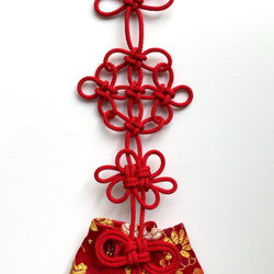 かりろく（掛け香）花　赤（wall-hanging incense bag)　 2枚目の画像