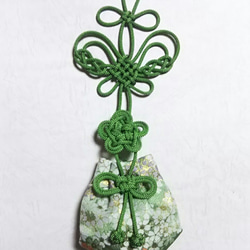 かりろく（掛け香）桜 黄緑（wall-hanging incense bag)　 1枚目の画像