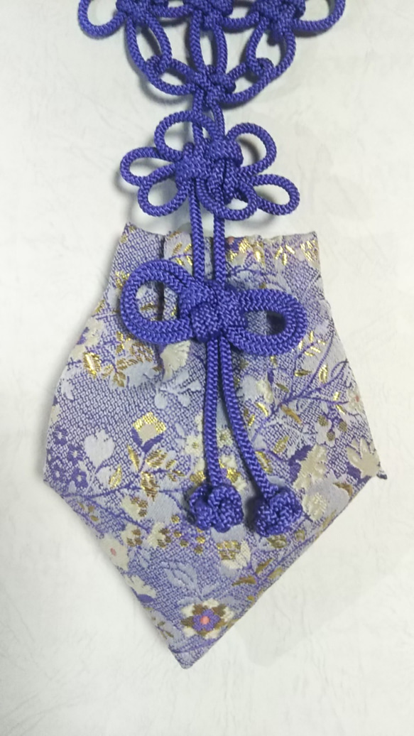 かりろく（掛け香）紫（wall-hanging incense bag)　 2枚目の画像