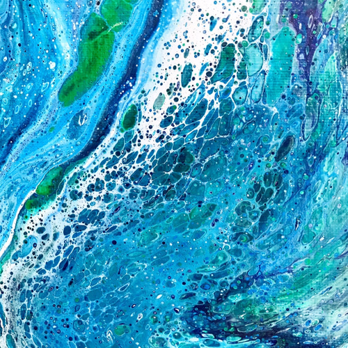 青の雫】フルイドアート 絵画 抽象画 アート 絵画 美蘭 通販 8947467