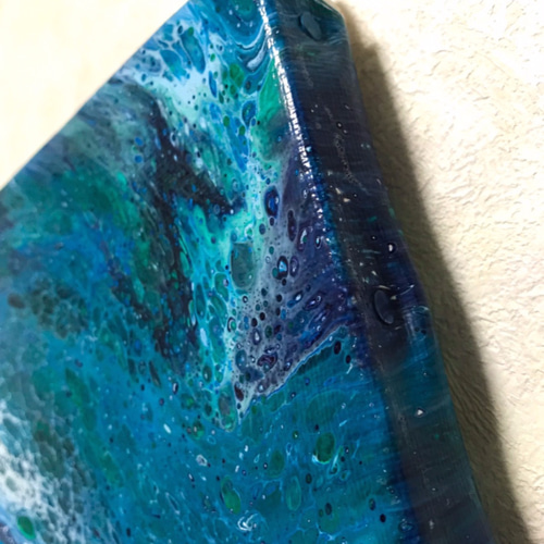 青の雫】フルイドアート 絵画 抽象画 アート 絵画 美蘭 通販 8947467