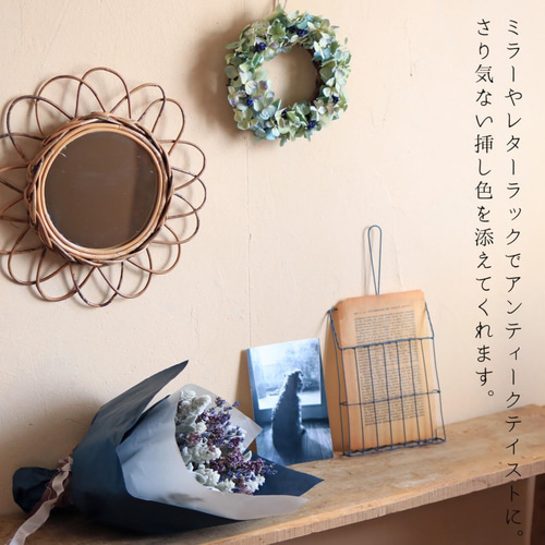 シルバーリーフのシックなブーケ ＊ ドライフラワー おしゃれで