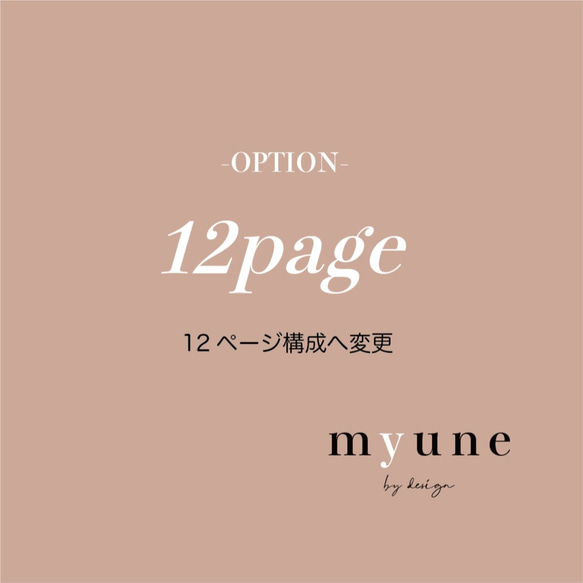 -OPTION-  12page構成 1枚目の画像