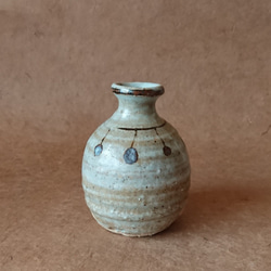 鉄絵 とっくり型花瓶（花生け）10 3枚目の画像