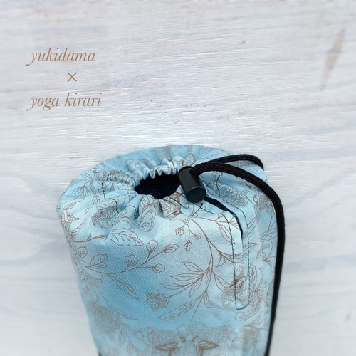 柄色々☆肩ひも調整ができるヨガマットケース☆黒メッシュ