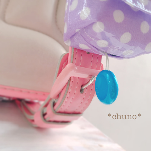 防犯ブザーケース☆大人かわいいラベンダー/ランドセルにも二重で安心