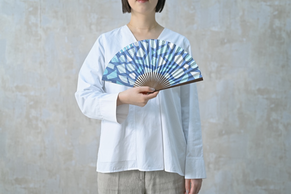 UMO#1 青　扇子 small size