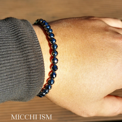 テラヘルツブレスレット 6mm玉 健康 ボタン式 流行りメンズ レディース