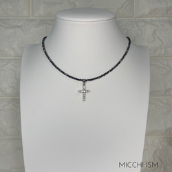 高純度 テラヘルツ鉱石 ネックレス ミラーカット施工2mm玉