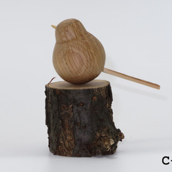 ビオトープに訪れる野鳥たち　～木製インテリア置物～ （C-04、C-06） 3枚目の画像