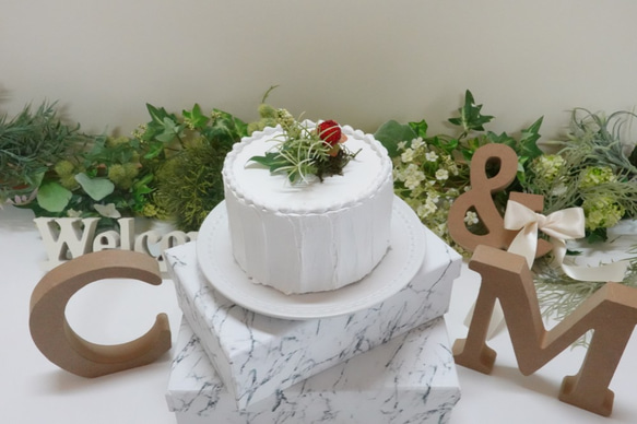 フェイクケーキ　wedding/birthday撮影・飾り用ケーキ "タイプA" 4枚目の画像