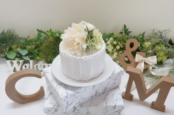 フェイクケーキ　wedding/birthday撮影・飾り用ケーキ "タイプA" 1枚目の画像