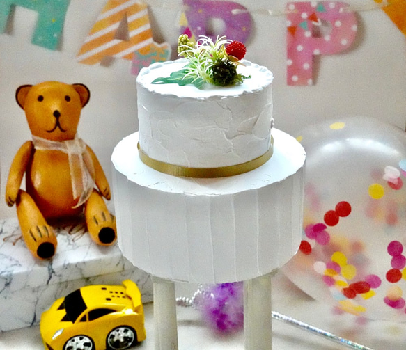 フェイク/クレイケーキ【再販】　wedding/birthday撮影・飾り用ケーキ "タイプD" 8枚目の画像