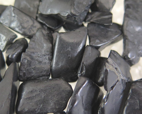 北海道産 ブラックシリカ（黒鉛珪石） 原石 さざれ 100g/ロット