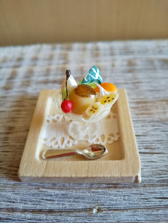 ミニチュアスィーツ（プリンアラモード） その他インテリア雑貨